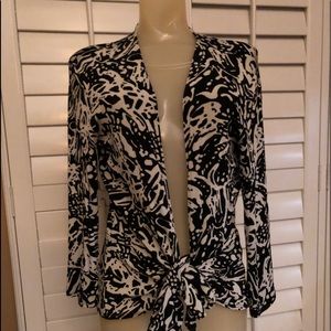 Chico’s Travelers Collection Tie Blouse